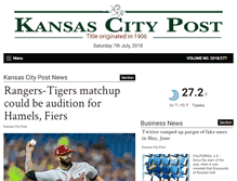 Tablet Screenshot of kansascitypost.com